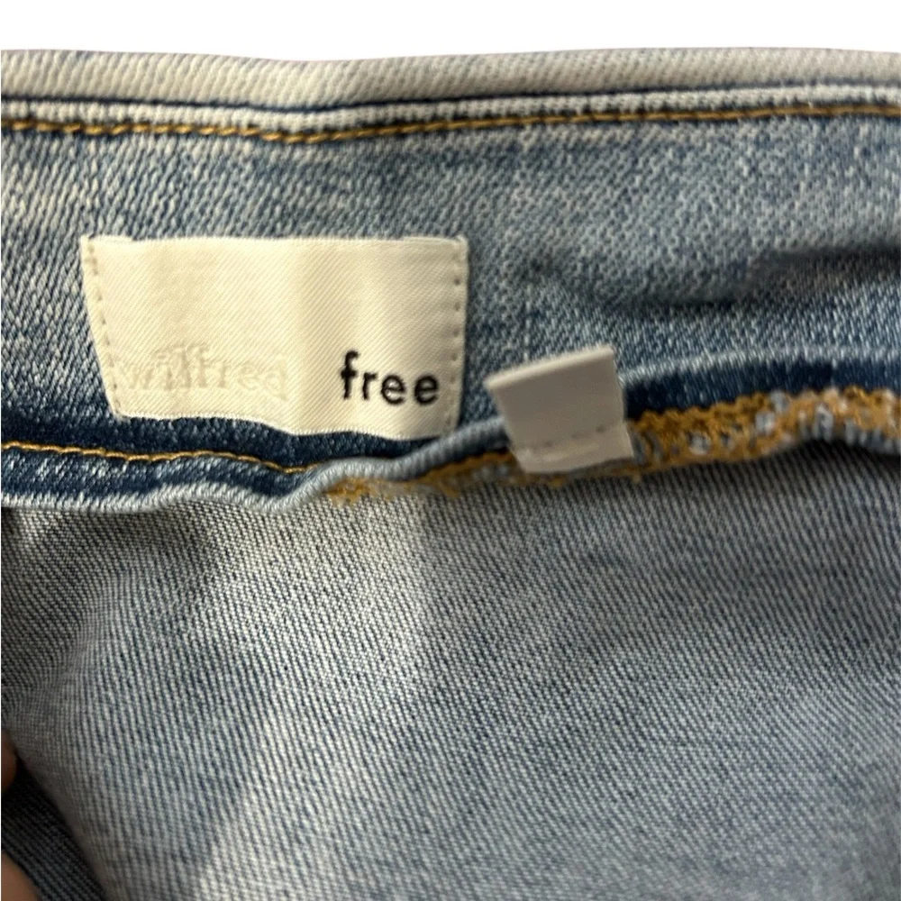 Wilfred Size 2 Button-Front Light Blue Denim Skirt - Picture 3 of 3